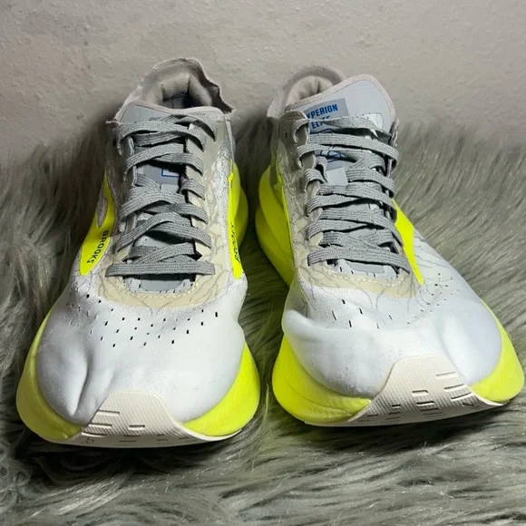 Brooks Unisex Hyperion Elite 2 Running Shoe WhiteSilverNightlife Sneakers Sz10.5 - Picture 6 of 11